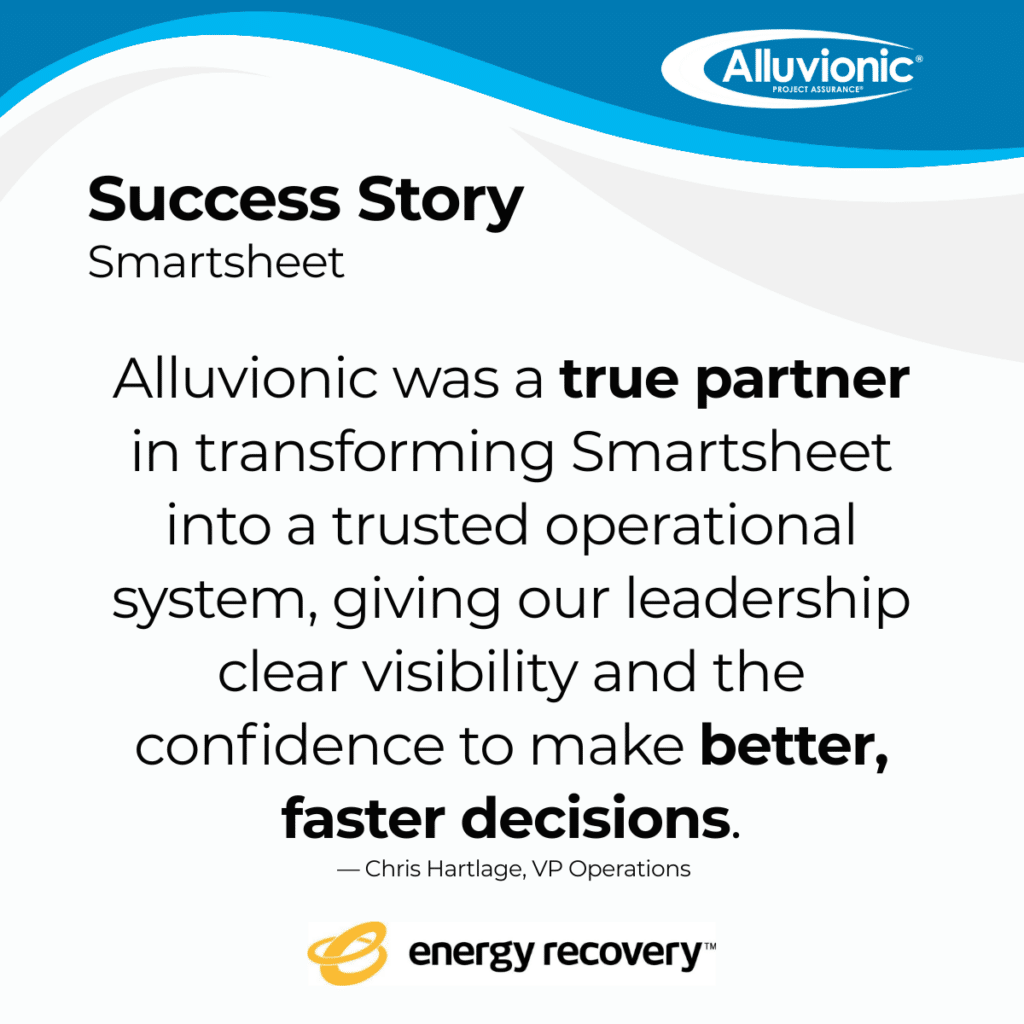 Smartsheet Consulting Success Story quote